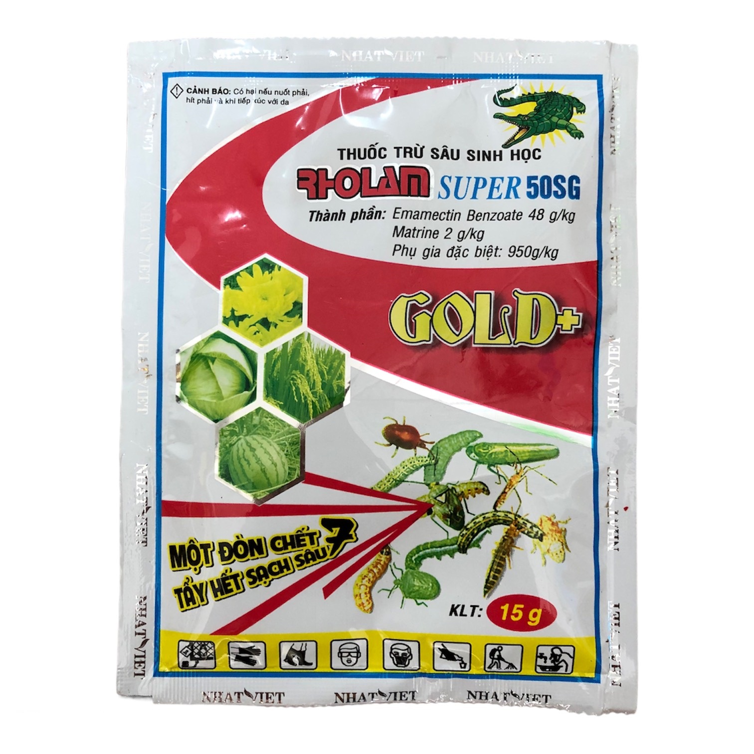 Trừ sâu vẽ bùa, sâu khoang, sâu xanh, sâu tơ, bọ trĩ , rầy bông 15g