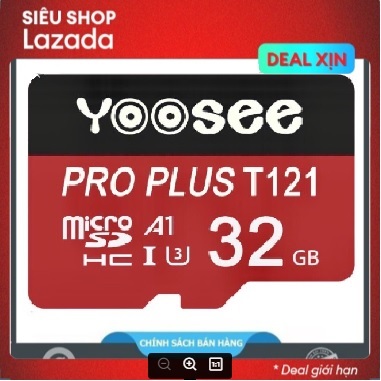 [VOUCHER 12% | MEGA 05.06 - 10.06] [HCM]Thẻ nhớ YOOSEE MicroSDHC 32G Class 10 chuyên dụng cho Camera