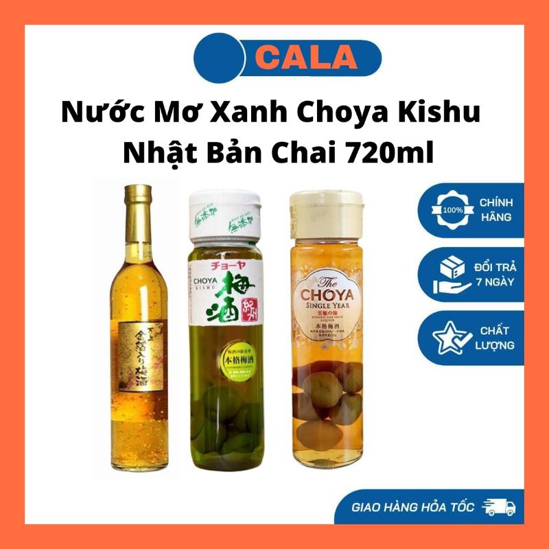 Nước mơ choya xanh nhật bản chai 720ml