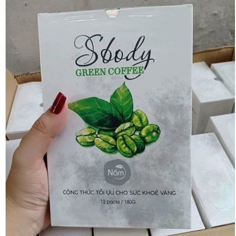 CHÍNH HÃNG Nấm giảm cân SBody Green Coffee dạng bột cà phê Chuẩn cty sai