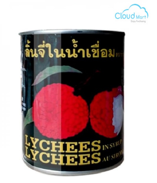 Vải Ngâm Đóng Hộp Hiệu Thái Lan 565g - Nguyên liệu pha chế - Cloud Mart