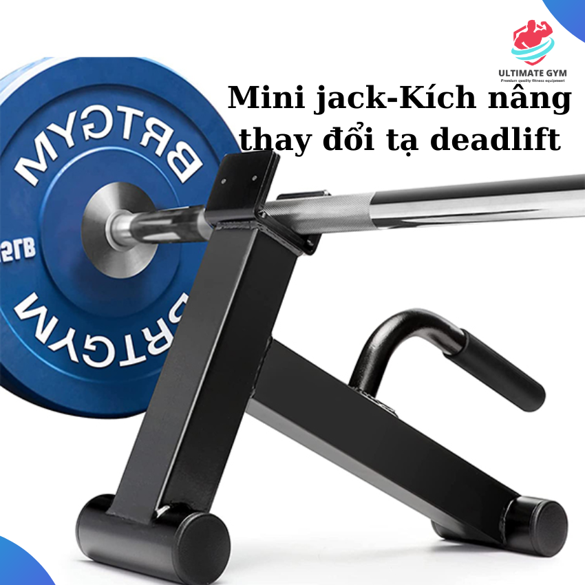 Mini jack, bẩy nâng thanh đòn tạ, kích nâng dùng để thay đổi tạ deadlift ULTIMATE GYM