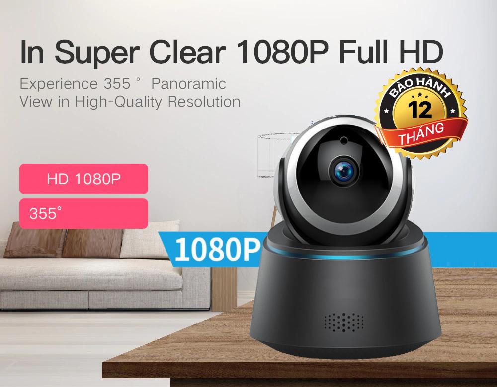 Camera wifi robo cú mèo dùng app yoosee 1080p