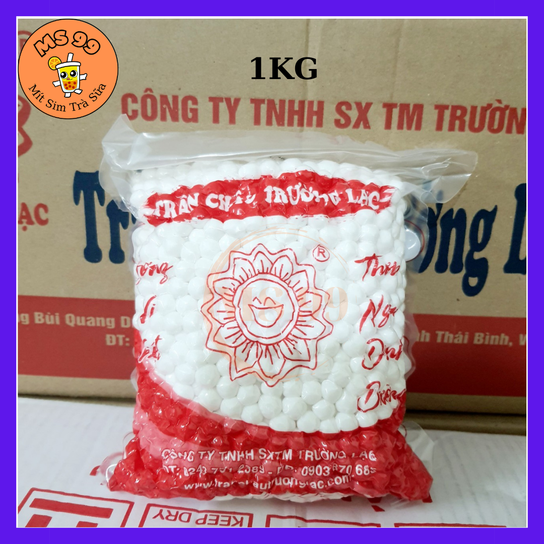 topping trà sữa/Trân châu trắng Trường lạc (1kg)/nguyên liệu làm trà sữa/MS99