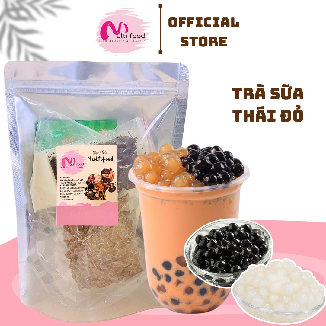 Set Nầu Trà Sữa Thái Đỏ 500g| MULTIFOOD
