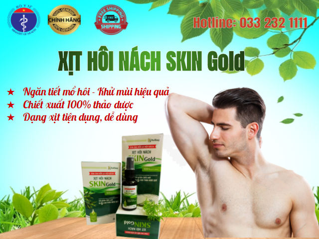 Xịt Hôi nách SKIN gold 30ml