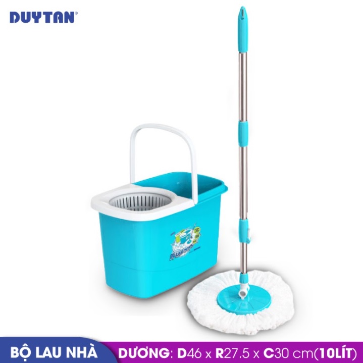 Bộ lau nhà nhựa DUY TÂN 10 lít (46 x 27.5 x 30 cm) - 02324 - Giao màu ngẫu nhiên