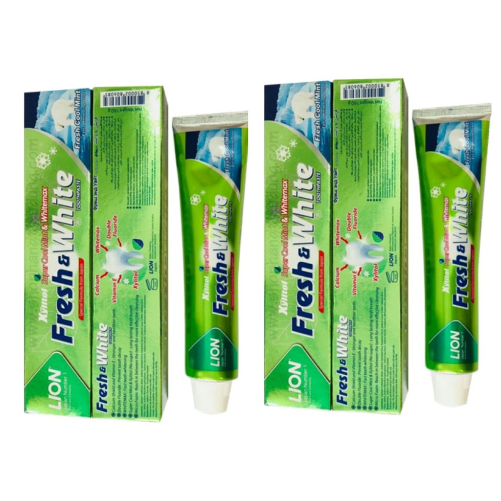 ✽❇□ kem đánh răng fresh white - fresh cool mint 160gr