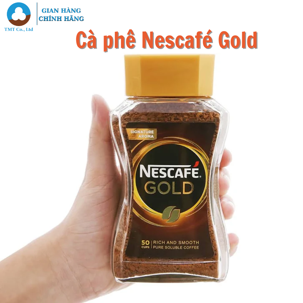 Cà phê hòa tan Nescafé Gold nguyên chất nhập khẩu Hàn Quốc 100g/200g