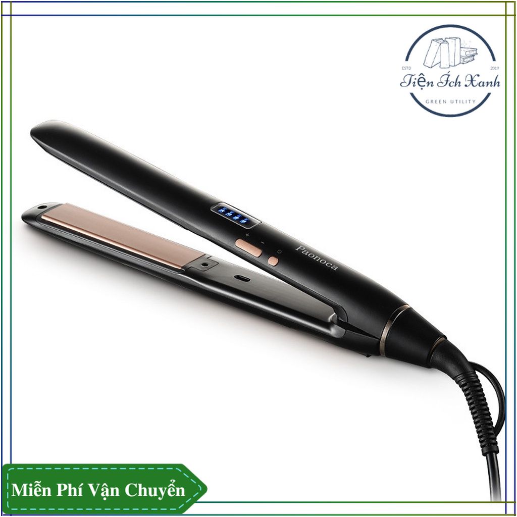 Máy duỗi tóc, uốn tóc, ép là tóc đa năng cao cấp, có 4 mức điều chỉnh nhiệt độ tương ứng nhiều loại tóc