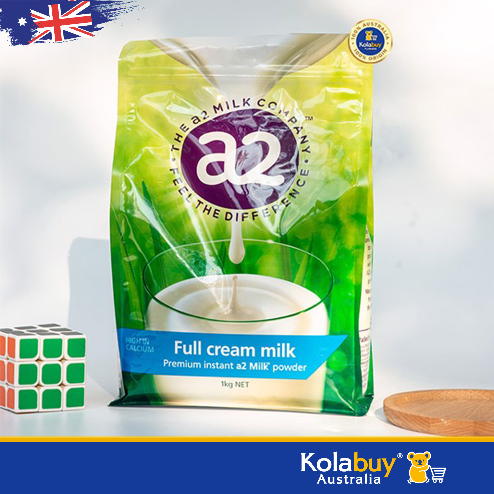 Sữa bột A2 nguyên kem của Úc Milk Powder Full Cream 1kg