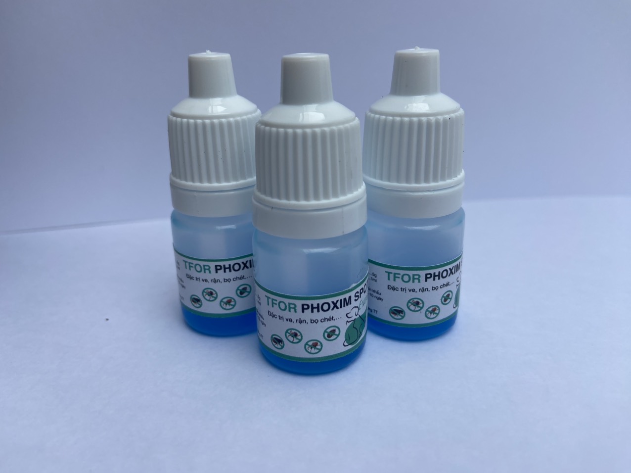 [ Tfor Phoxim Spot ] Nhỏ gáy trị ve rận bọ chét ghẻ chó mèo lọ1ml