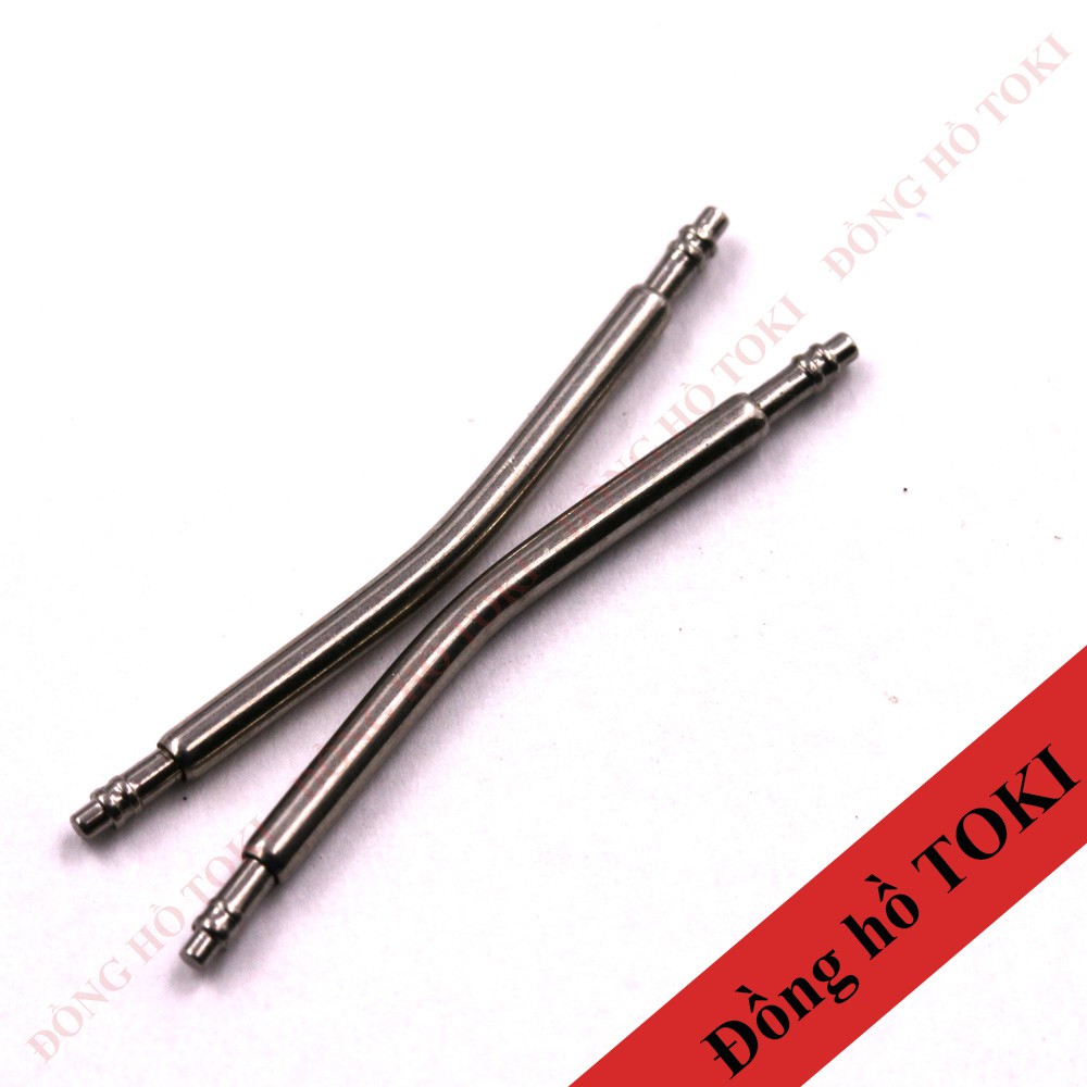 Cặp chốt đồng hồ cong spring bar lò xo cong ( size 18-22mm )