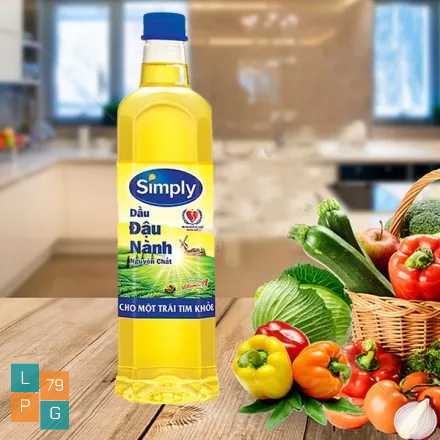 Dầu Ăn Đậu Nành Simply 1L - Không Cholesterol