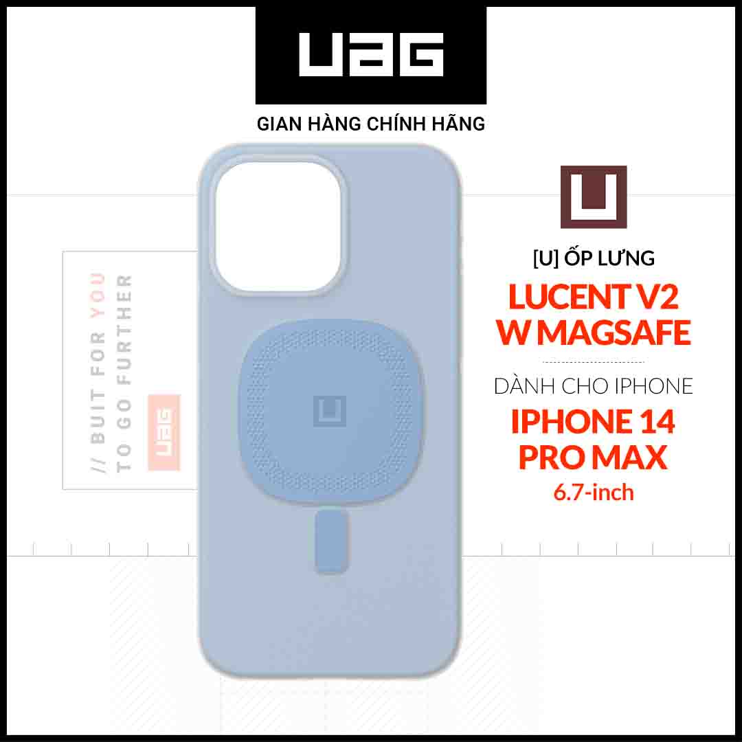 Ốp lưng uag lucent v2 w magsafe cho iphone 14 pro max