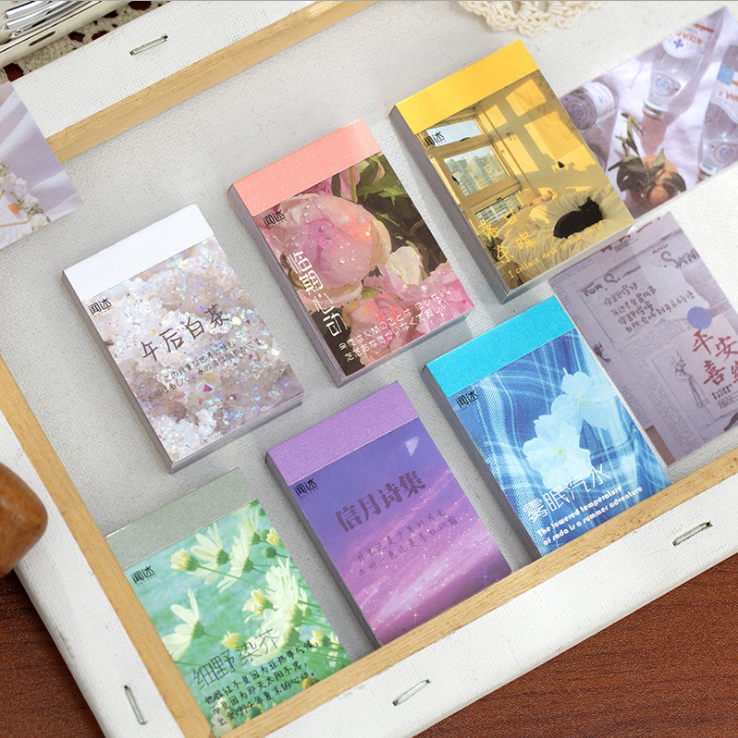 Cuốn 50 miếng sticker mẫu ảnh chụp cuộc sống