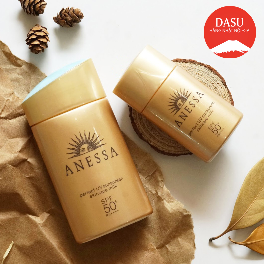 [HCM]Sữa Chống Nắng ANESSA PERFECT UV SUNSCREEN SKINCARE MILK SPF50+/PA++++ 60ml nhật bản phiên bản giới hạn