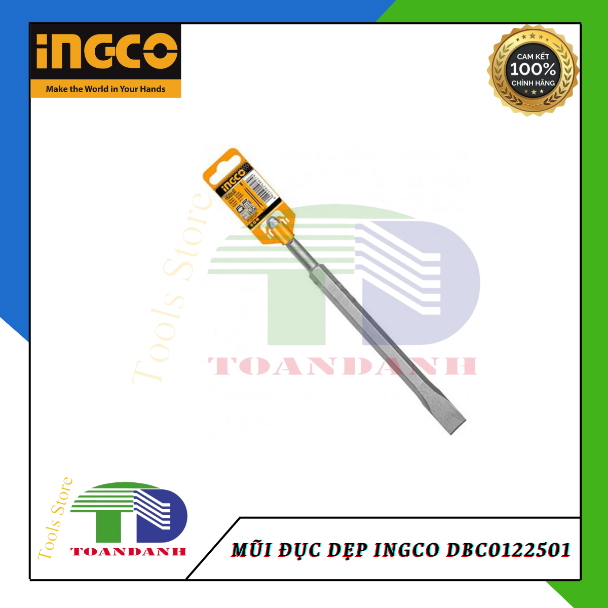 Mũi đục dẹp ingco dbc0122501