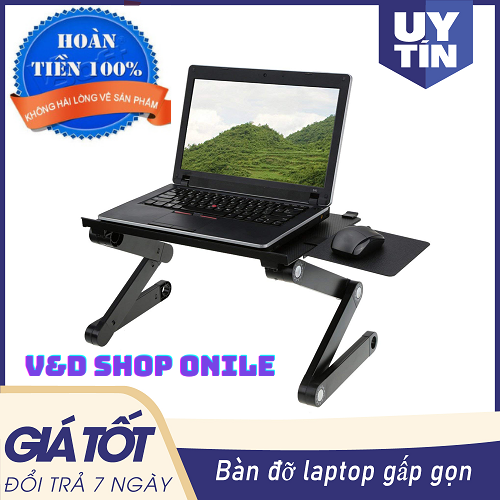 (TẶNG MIẾNG ĐỂ CHUỘT ) Chân Đế Xoay Có Thể Gập Lại, Giá Đỡ Máy Tính Xách Tay,mouse Bàn Nhỏ Trên Giường,bàn học, bàn laptop Bàn Làm Việc Lười Biếng,bàn đa năng