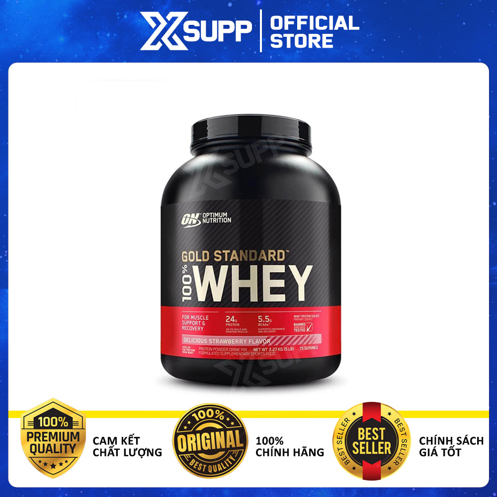 On Gold Standard 100% Whey 5 Lbs (2.3kg) - Authentic 100%: Good Price with Gift