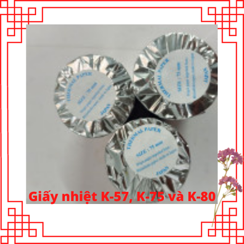Giấy in nhiệt k57, k75, k80 hiệu mishubisi giấy tốt