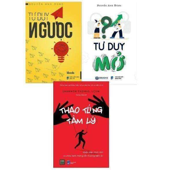 Combo 3 cuốn tư duy mở, tư duy ngược, thao túng tâm lý