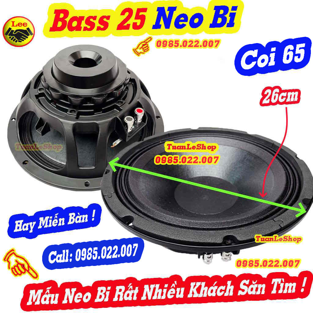 Loa bass 25 từ neo bi coi 65 thay vào loa bass 25 bmb – hàng nhập, loa 2 tấc rưỡi từ neo – giá 02 chiếc bass 25 bmb coi 65 neobi