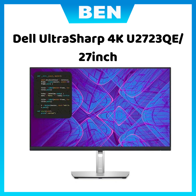Màn hình máy tính dell ultrasharp 4k u2723qe/ 27inch / 60hz/ ips/ hdmi + dp+usb-c+audio+lan/ 3yrs