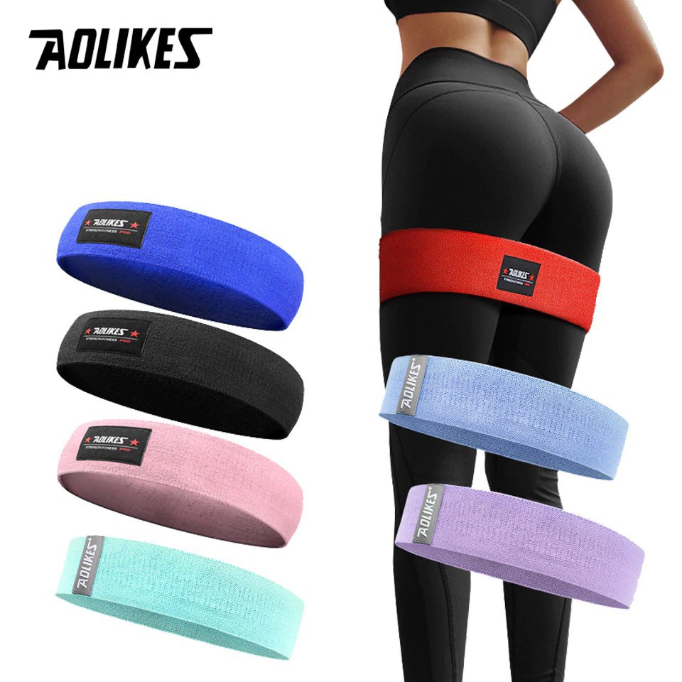 [HCM]Dây mini Band Kháng lực tập chân mông Aolikes phụ kiện gym A3603