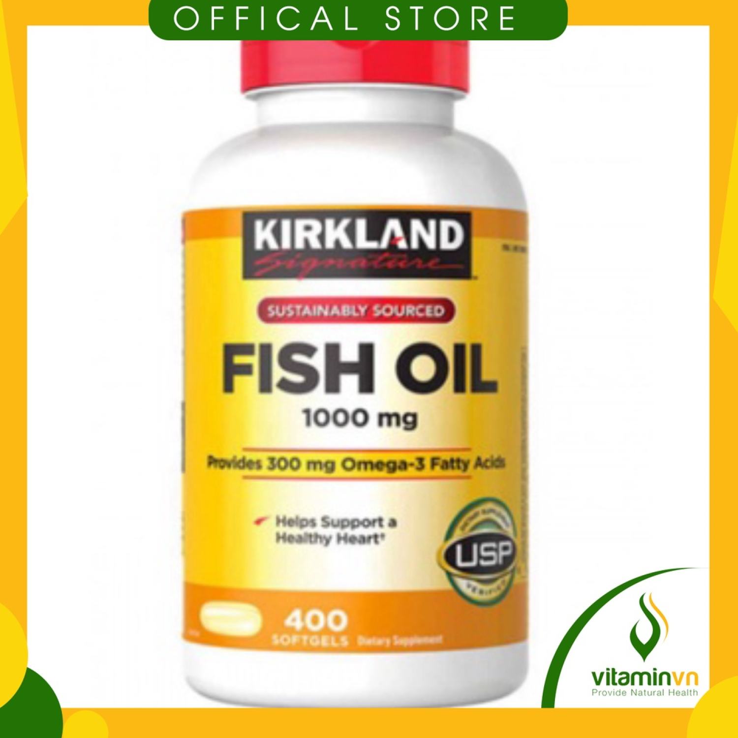 HÀNG CHÍNH HÃNG  Omega 3 viên uống dầu cá Fish Oil 1000mg Kirkland  HOT
