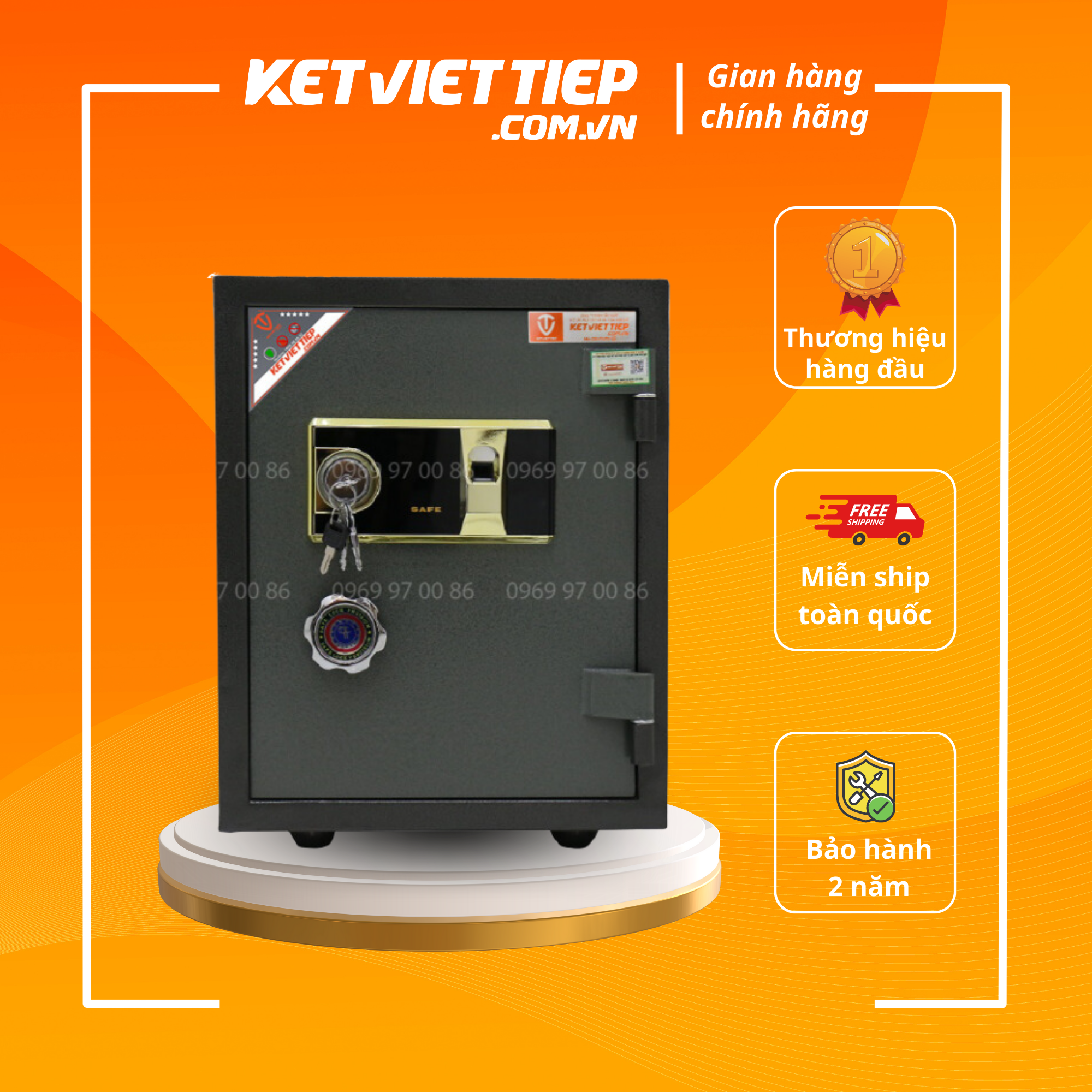 Két sắt việt tiệp kv348vt két sắt gia đình vân tay thông minh chính hãng két sắt chống cháy cao cấp an toàn bảo hành 2 năm freeship toàn quốc