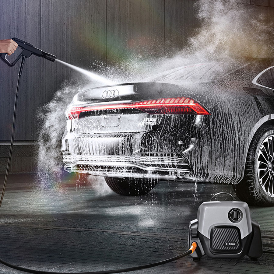 Súng rửa xe áp lực cao, xe máy chính hãng CICIDO cao cấp 1400W, 1000W máy rửa xe cao áp trang bị chống thấm nước cao cấp