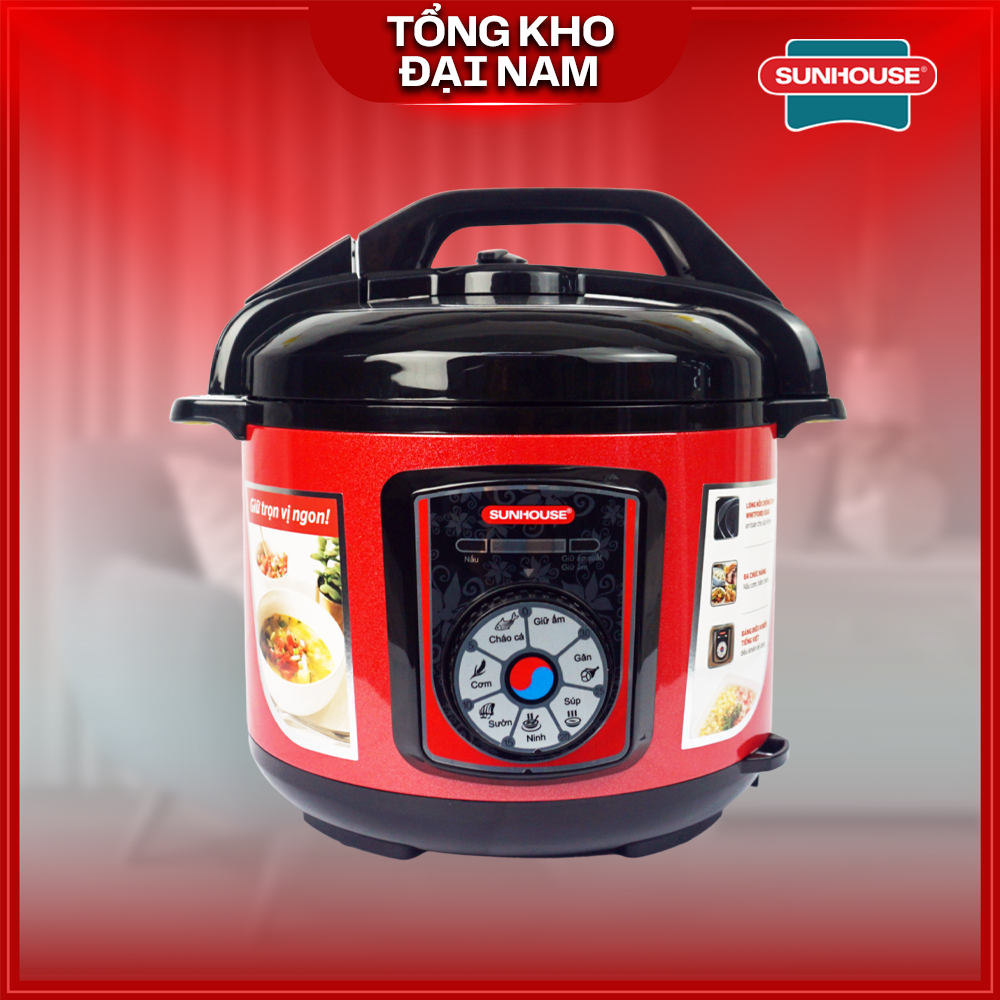 Nồi áp suất điện đa năng 5l sunhouse shd1755