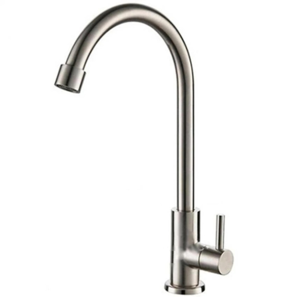 Vòi rửa bát lạnh cao cấp inox sus 304 cắm chậu + kèm 1 dây cấp nước inox 304