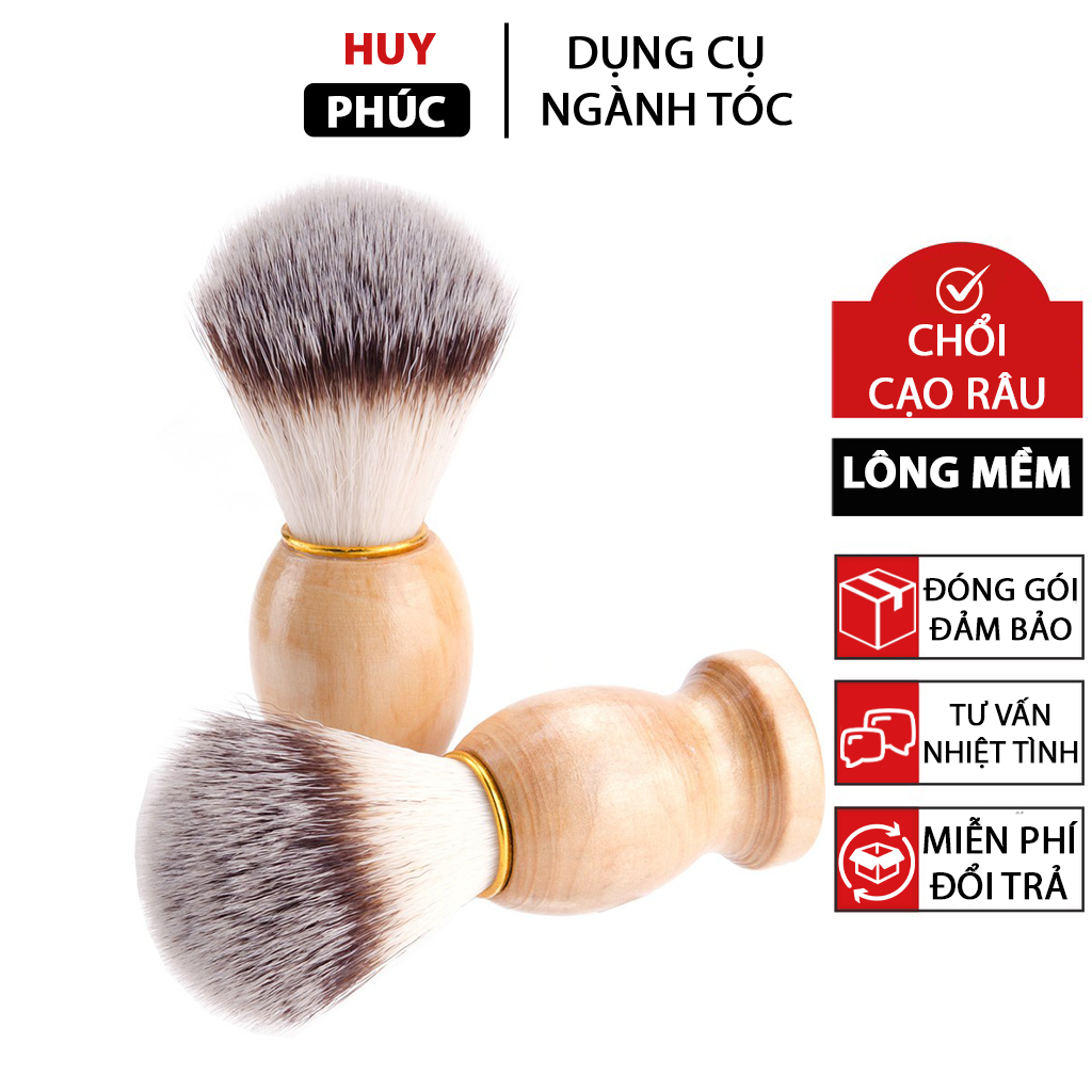 Chổi quét bọt cạo râu đánh bọt, chổi cạo râu lông mềm cao cấp C1