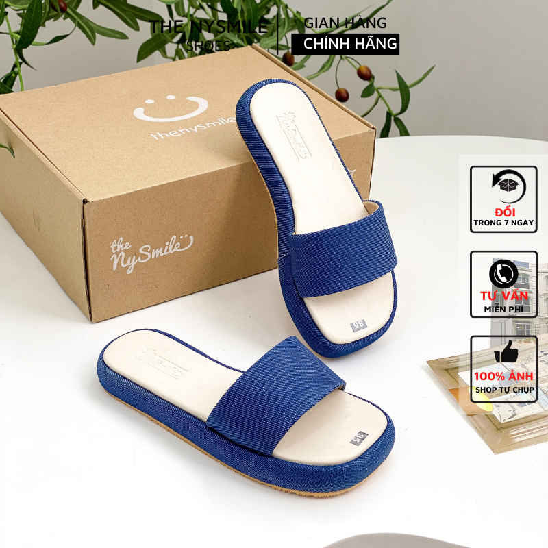 Dép bánh mì nữ 3p , dép đế bánh mì 3p - THENYSMILE - CARDI