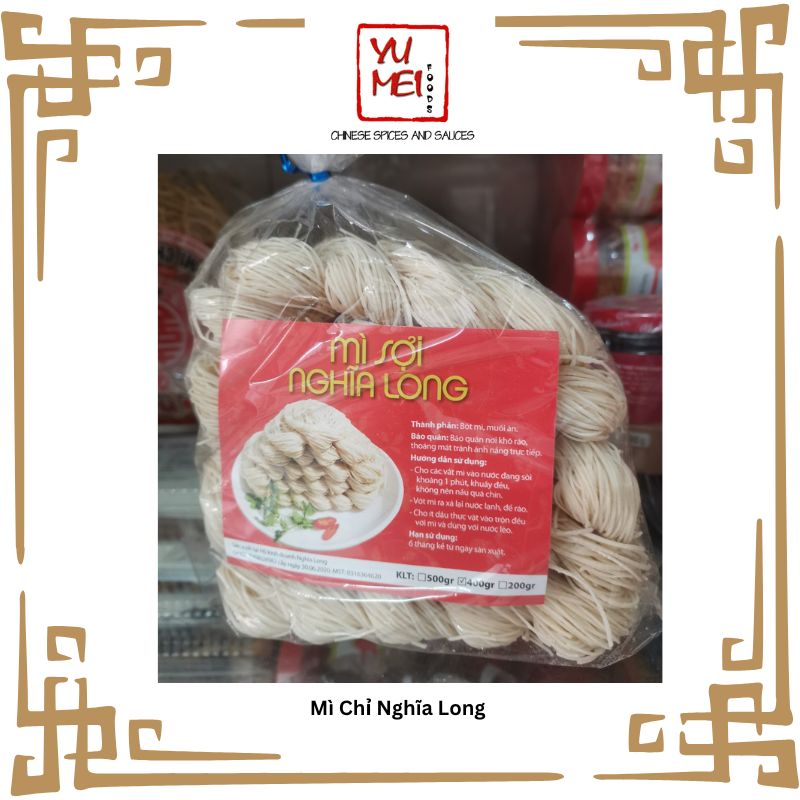 Mì Chỉ Người Hoa gói 400gr hiệu Nghĩa Long