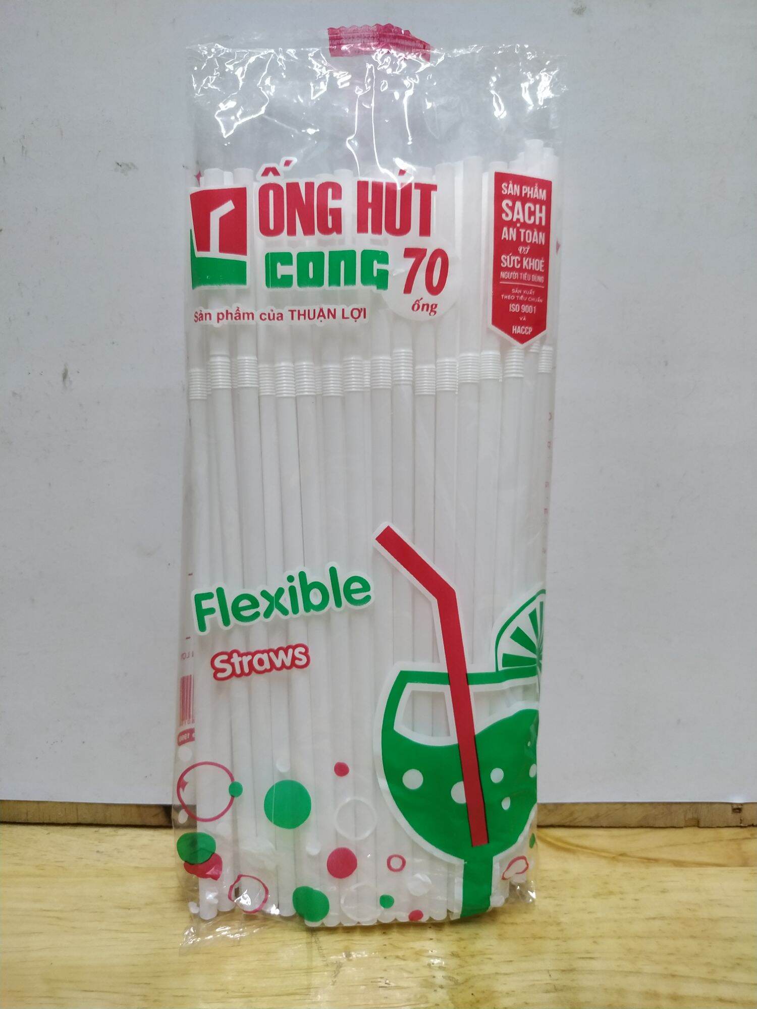 Ống hút bẻ đầu trắng/ sắc màu