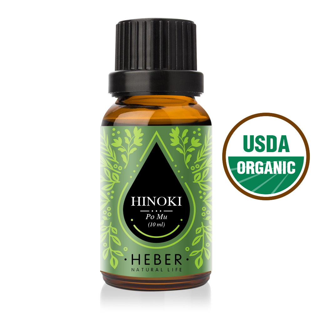 Tinh Dầu Pơ Mu Hinoki Essential Oil Heber Vietnam, 100% Thiên Nhiên Nguyên Chất, Cao Cấp Nhập Khẩu, Kiểm Nghiệm Quatest 3