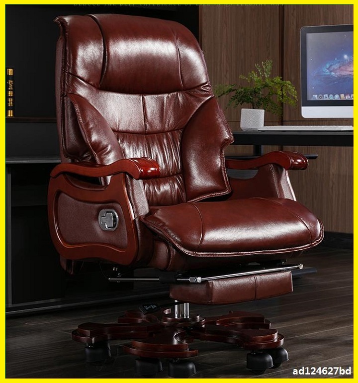 [Trả góp 0%] Ghế Giám Đốc Da Bò Kèm Massage Toàn Thân Ngả Lưng 90 độ - Ghế Làm Việc Có Massage Đa Năng Ghế Văn Phòng Cao Cấp