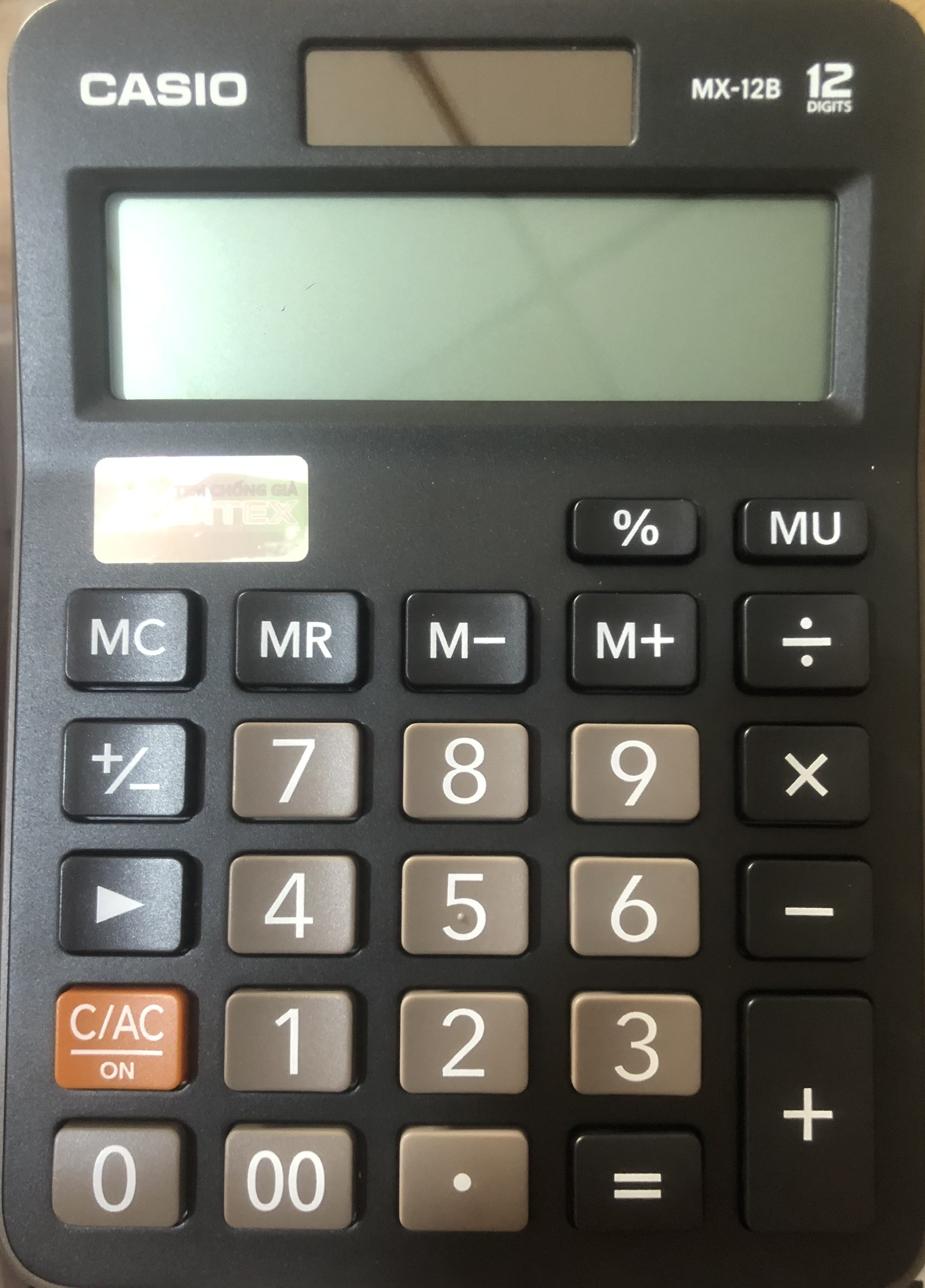Máy tính để bàn Casio MX-12B -Hàng chính hãng -bảo hành 7 năm