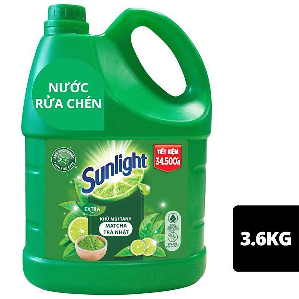 Nước rửa chén Sunlight hương Chanh Matcha Nhật Bản can 3,6kg Bách Hóa Giá Sỉ Tiến Dũng