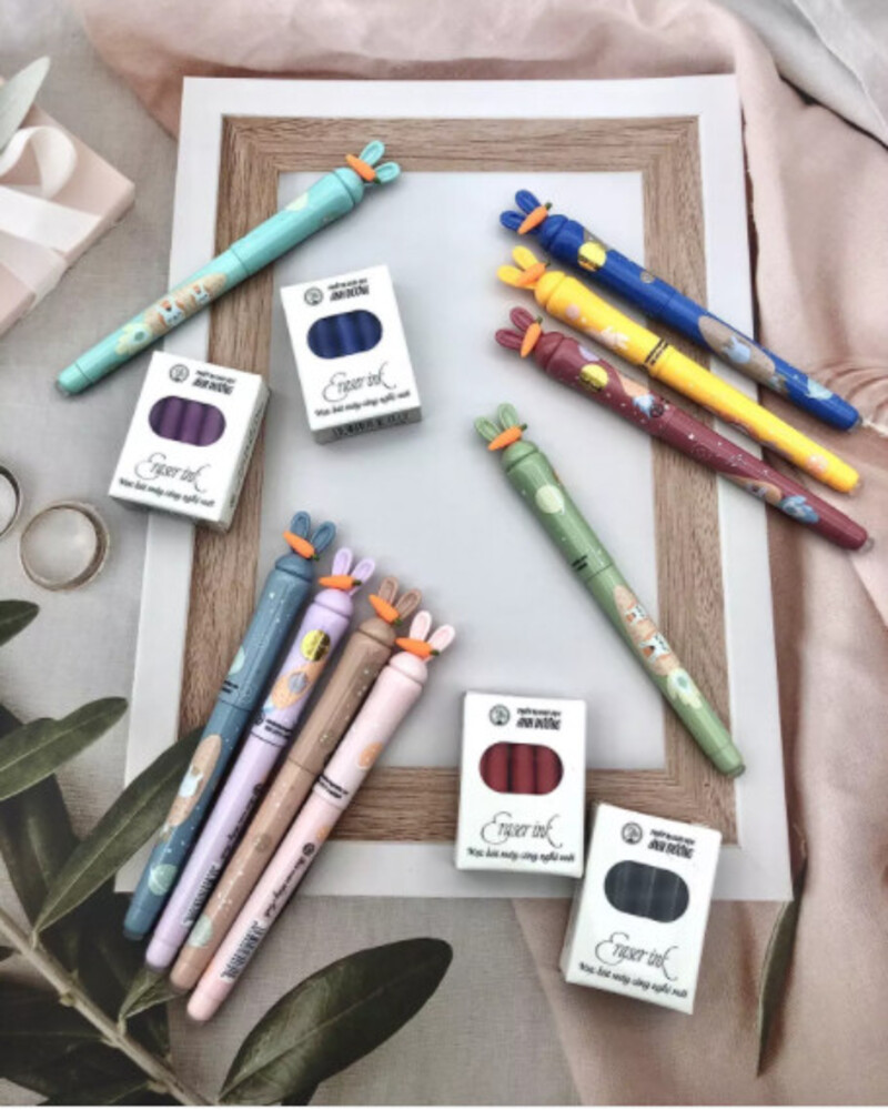 Bút thỏ sh 070 dòng bút xóa được với đầu tẩy cực bền cực cute