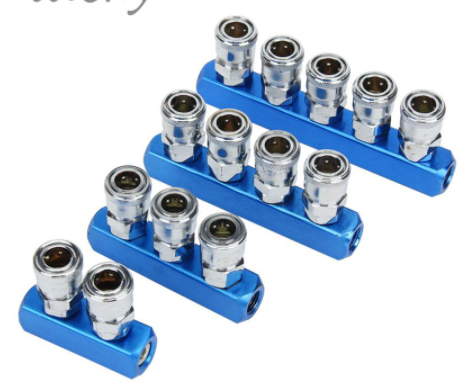 Đầu nối nhanh khí nén, bộ chia ngang , tròn sml-3,4,5