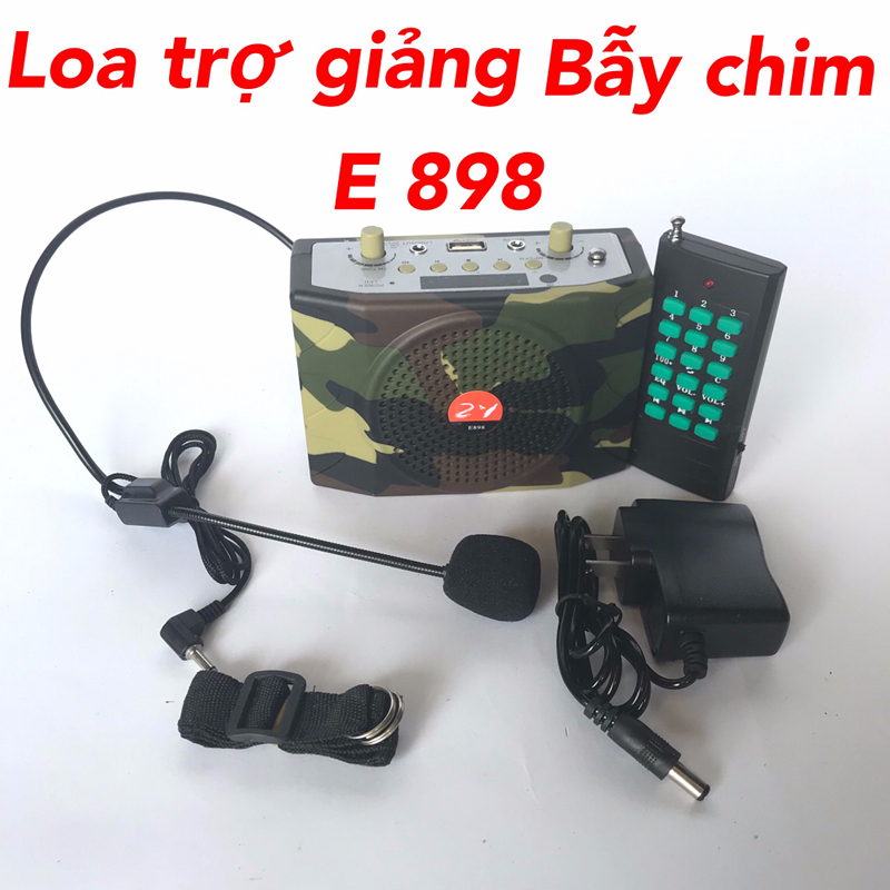 [HCM]Loa bẫy chim E898 có Bluetooth có remote Trợ giảng bẫy chim