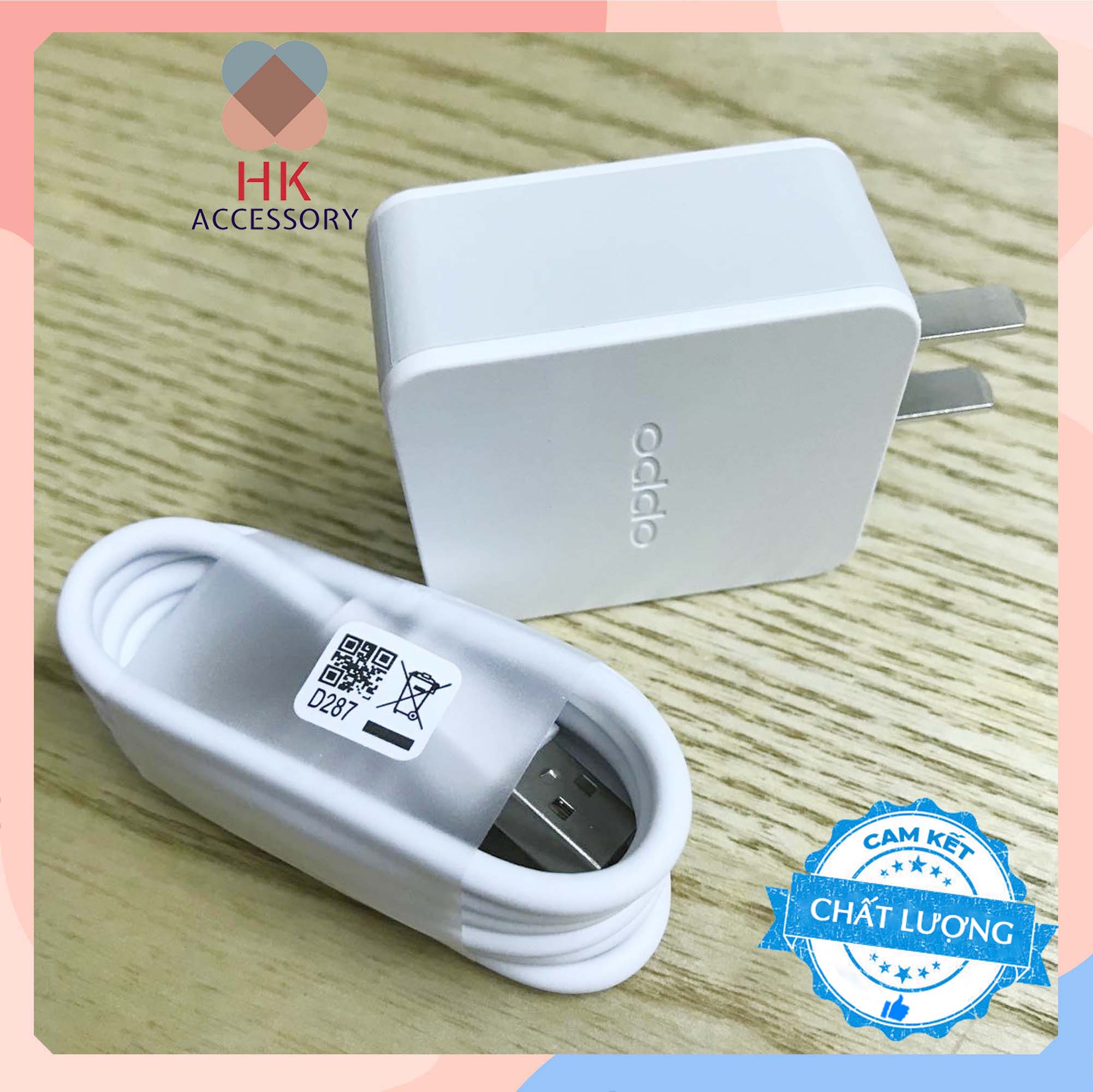 Bộ sạc nhanh OPPO + Kèm cáp Micro USB Chất lượng chính hãng