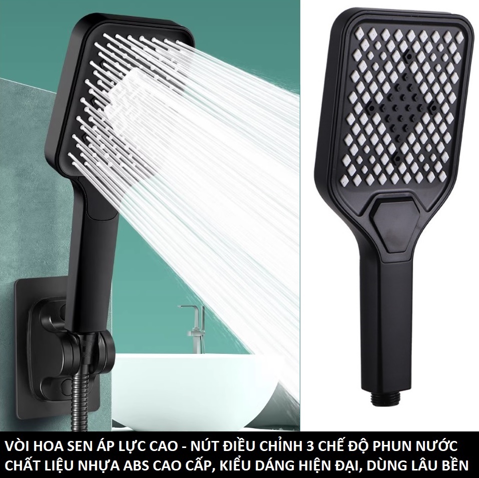 Vòi sen nóng lạnh áp lực cao, 3 chế độ phun nước mạnh và tiết kiệm