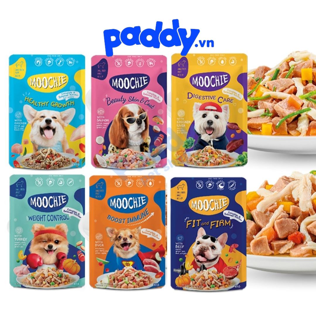 Pate moochie gà sốt cho chó mọi lứa tuổi 85g