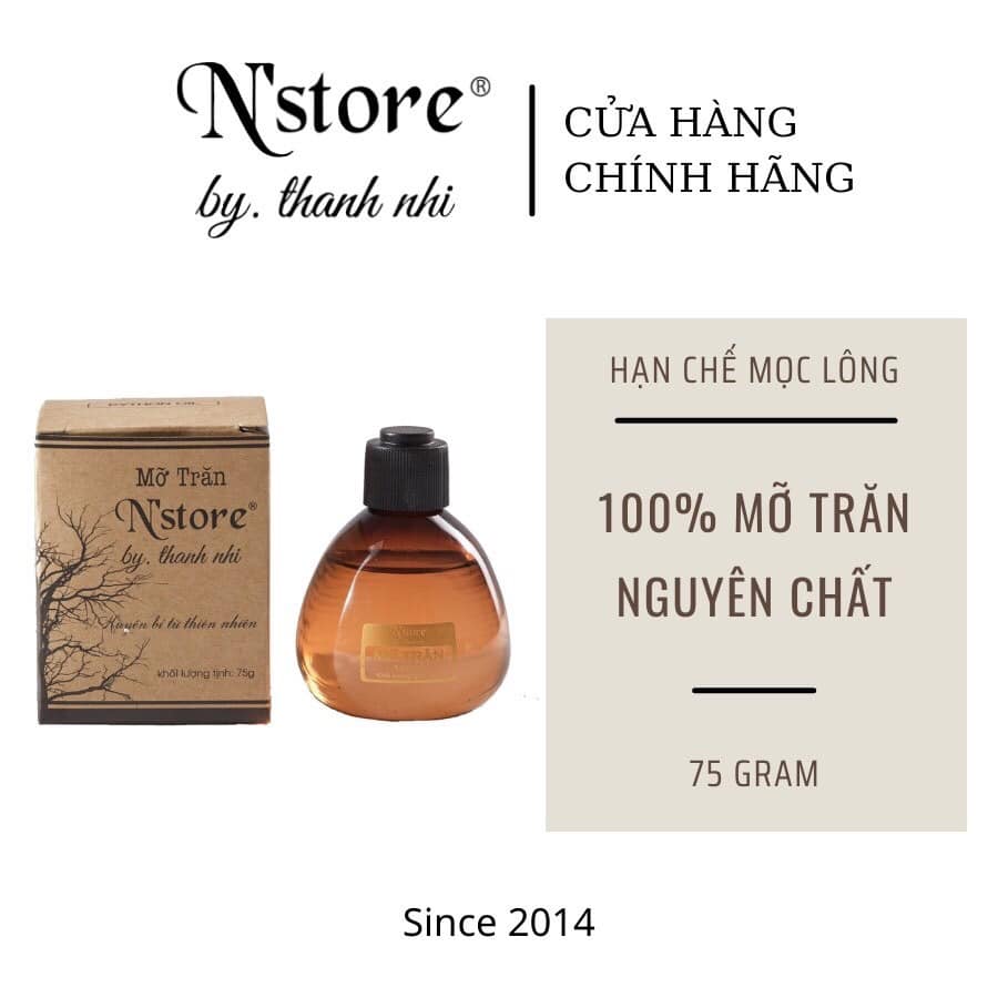 Mỡ Trăn Nguyên Chất N'Store, dưỡng trắng da mờ nám, nhã cháy nắng lành viam nang lông,Mờ Rạn Da,Triệt Lông, Lành Vết Bỏng liền sẹo nhanh lành nứt gót nước ăn chân tay giúp làm dịu nốt côn trùng căn( Tặng Kèm Sách Hướng Dẫn)
