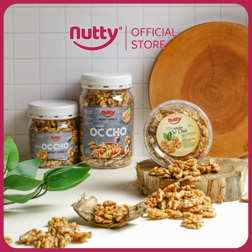 Nhân óc chó Nutty - Nhân hạt óc chó sống đã tách vỏ, nhập khẩu từ Chile, dùng làm sữa hạt - Tốt cho mẹ bầu và bé